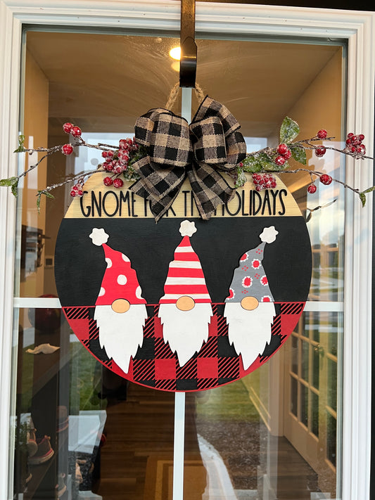 Door Hanger - Gnome for the Holidays