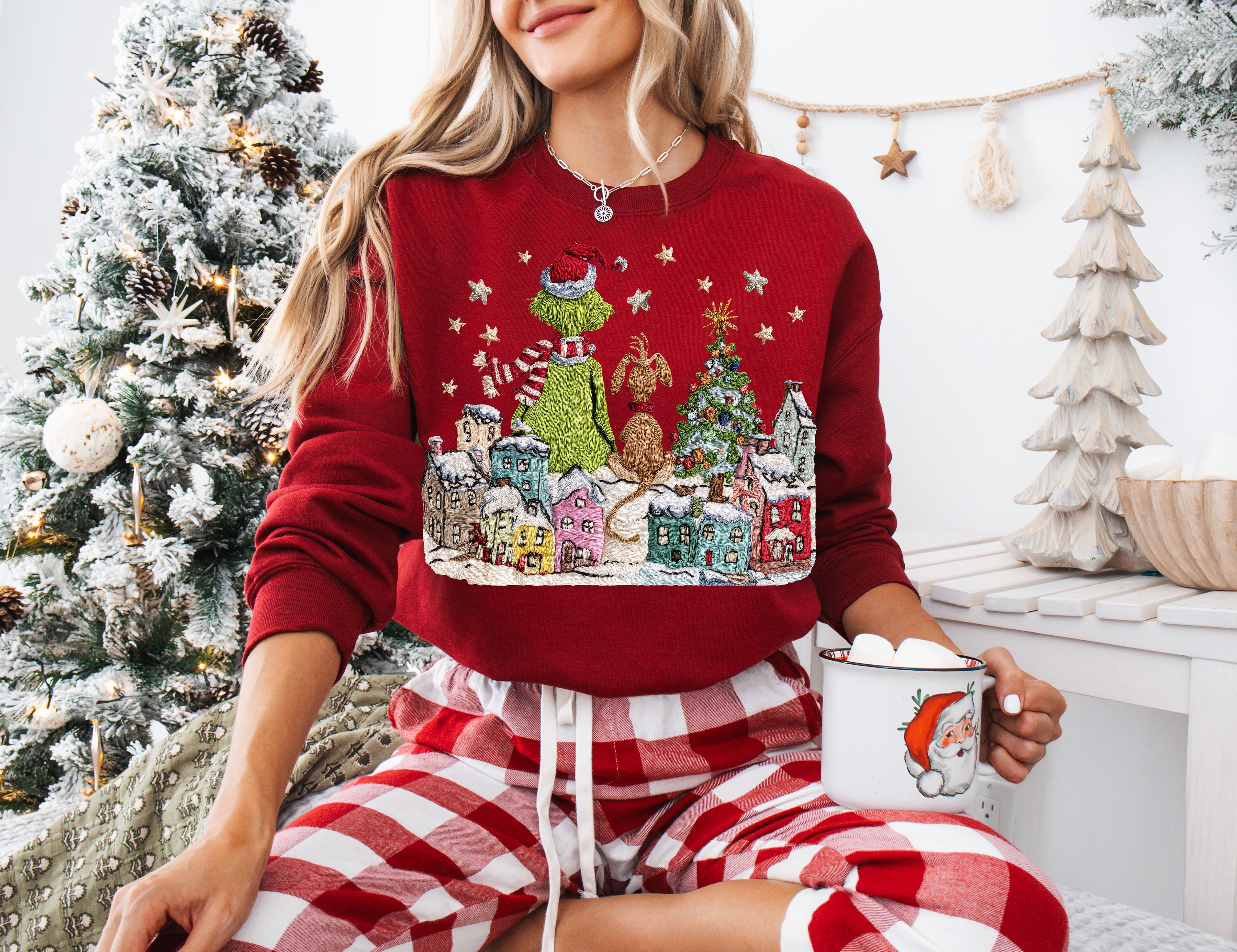 Faux Yarn- GrinchTown