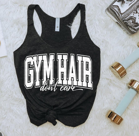 Tank Top- (Ready-To-Ship) Gym Hair Don't Care