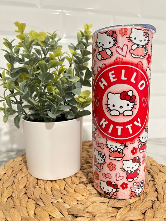 20oz Skinny Tumbler - Hello Kitty