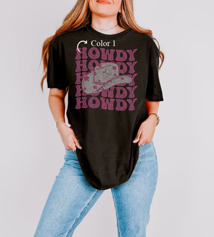 Howdy with Cowgirl Hat