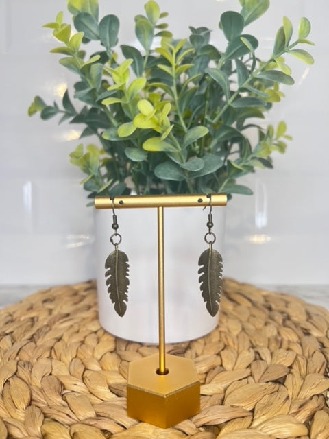 Earrings -Tibetan Leaves