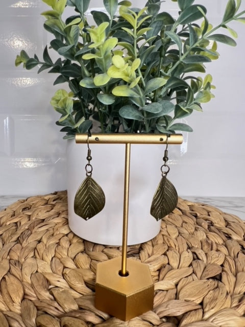 Earrings -Tibetan Leaves