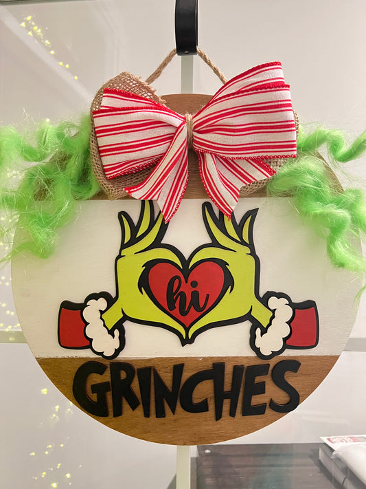 Door Hanger - Hi Grinches