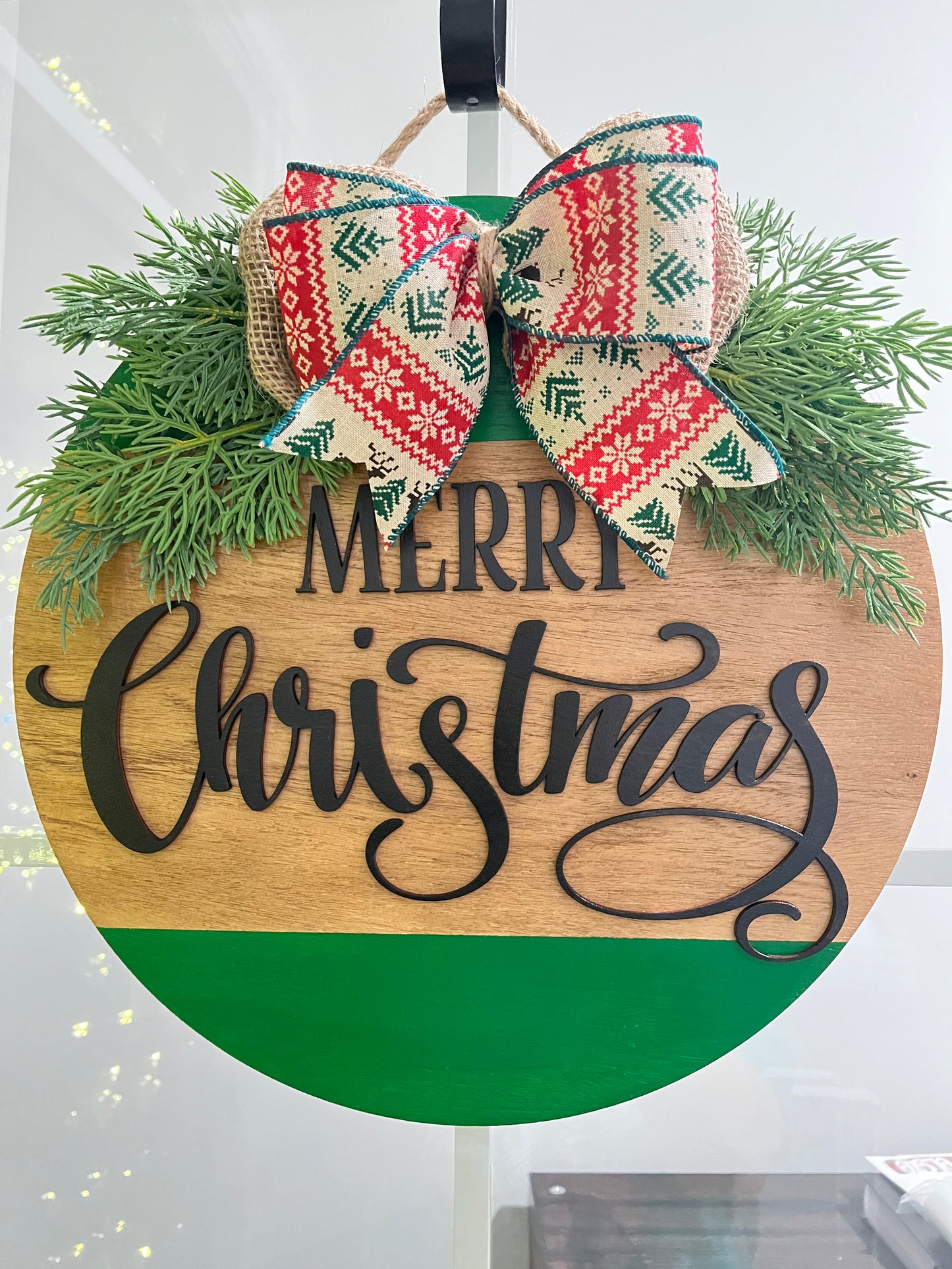 Door Hanger - Merry Christmas (Green)