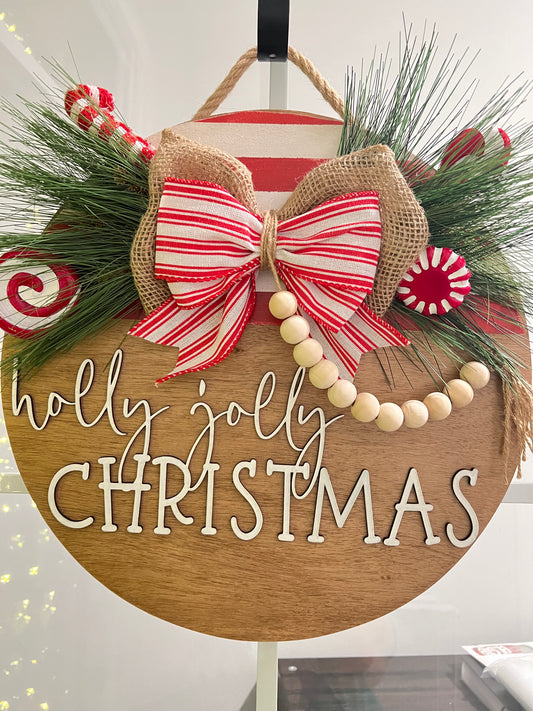 Door Hanger - Holly Jolly Christmas