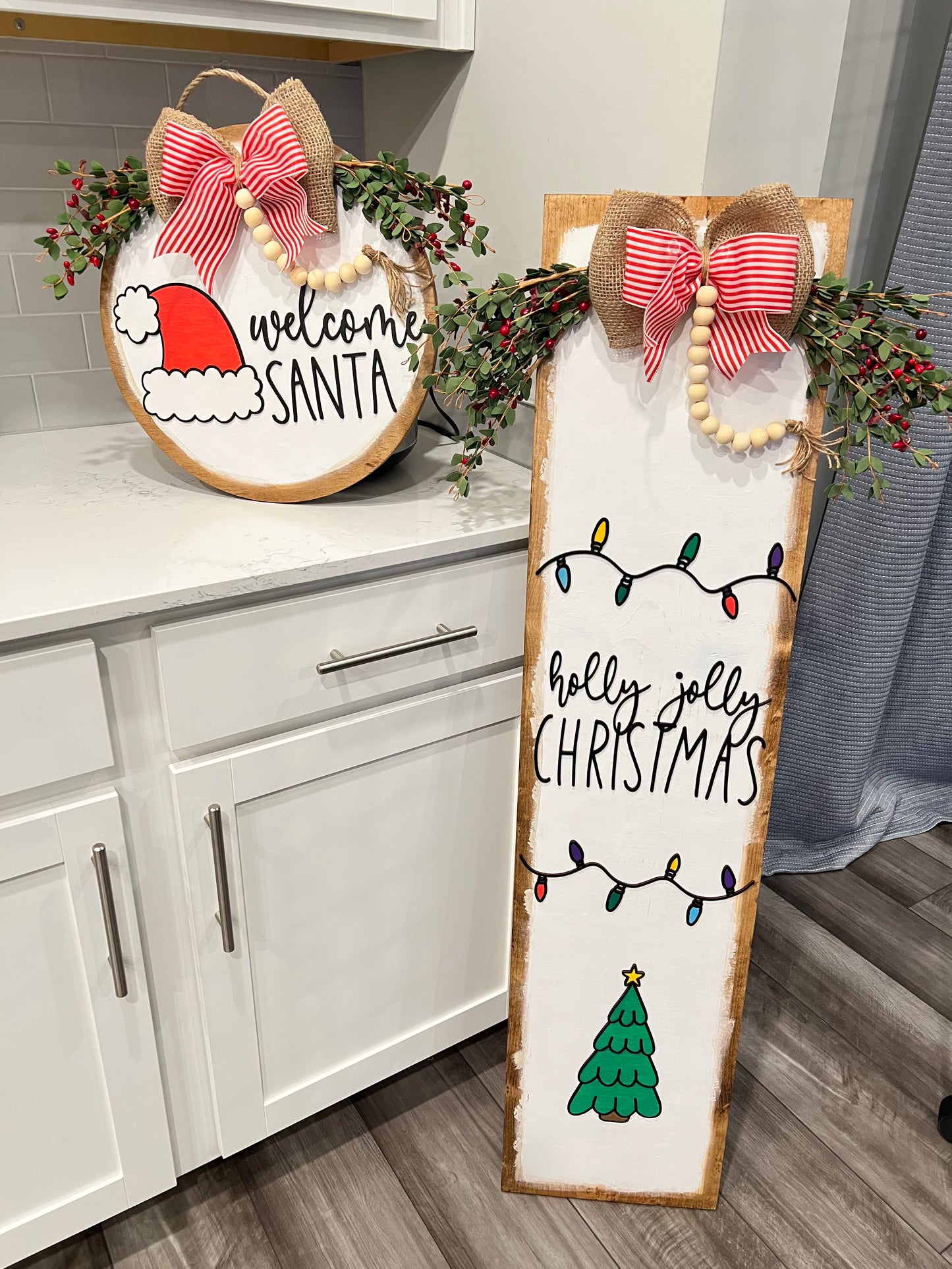 Door Hanger and Leaner Set - Merry Christmas (Copy)