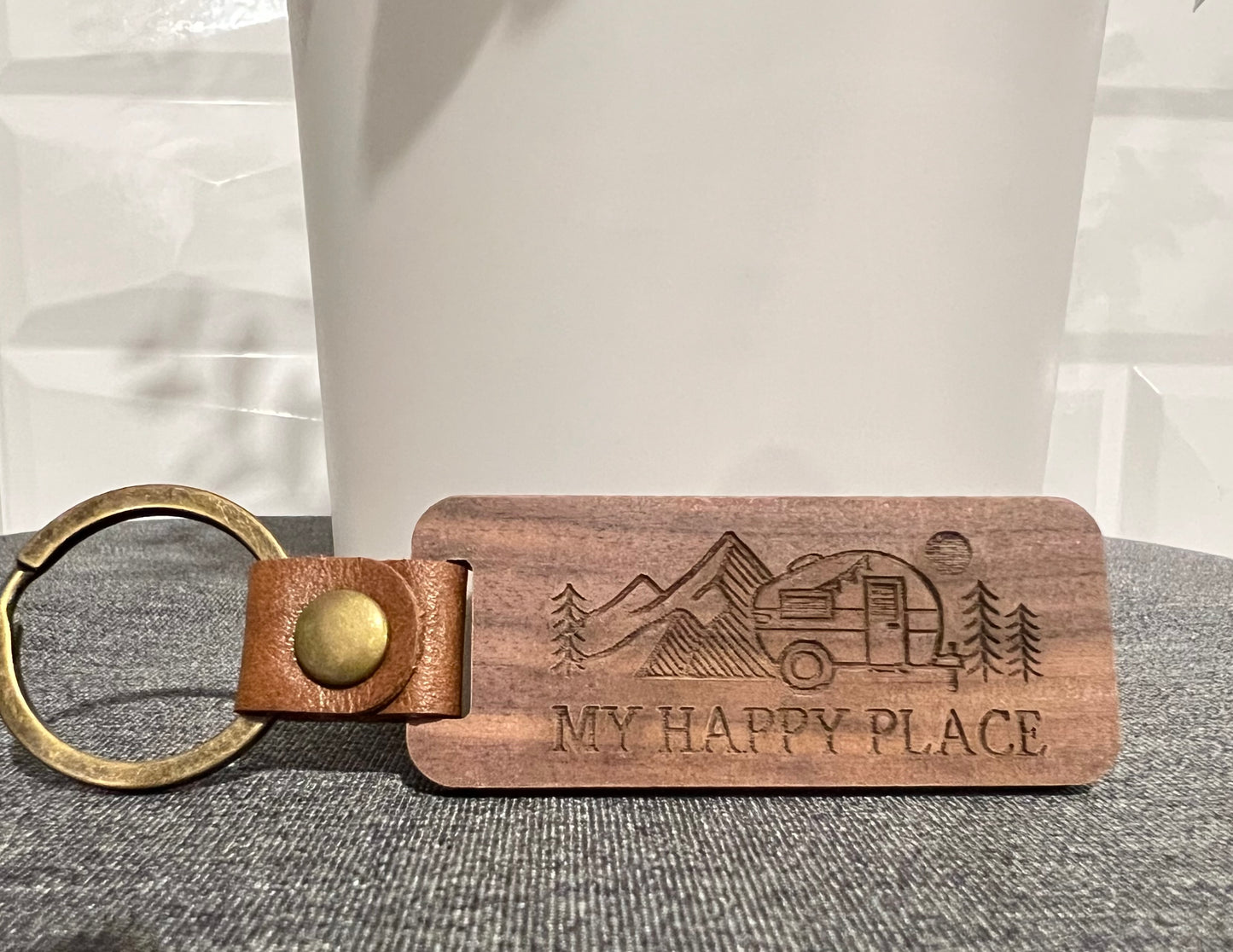 Keychain - Wood Engraved Keychain