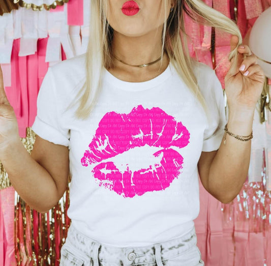 Tees -(Ready-To-Ship) Pink Lips