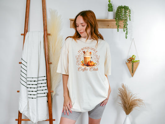 Tees (Ready-to-ship)- Pumpkin Spice Coffee Club