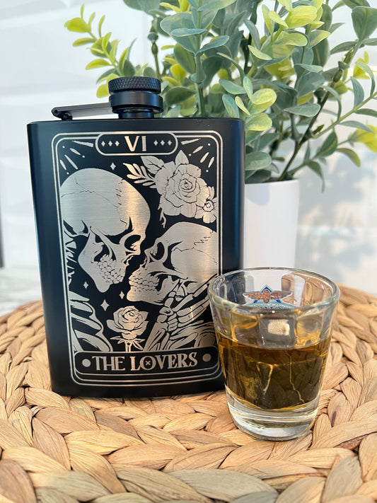 8oz Flask - The Lovers No.3