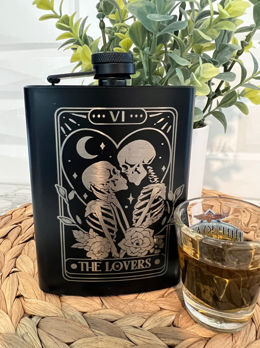 8oz Flask - The Lovers No.1