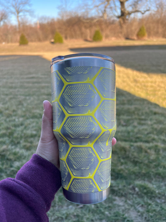 30oz Engraved Tumbler - Snakeskin