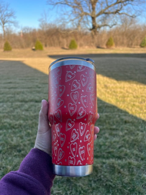 30oz Engraved Tumbler - Be Mine