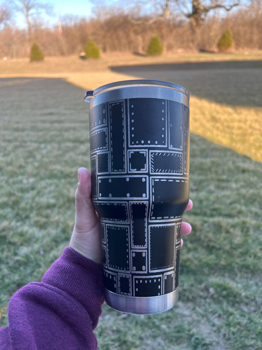 30oz Engraved Tumbler - Iron Work