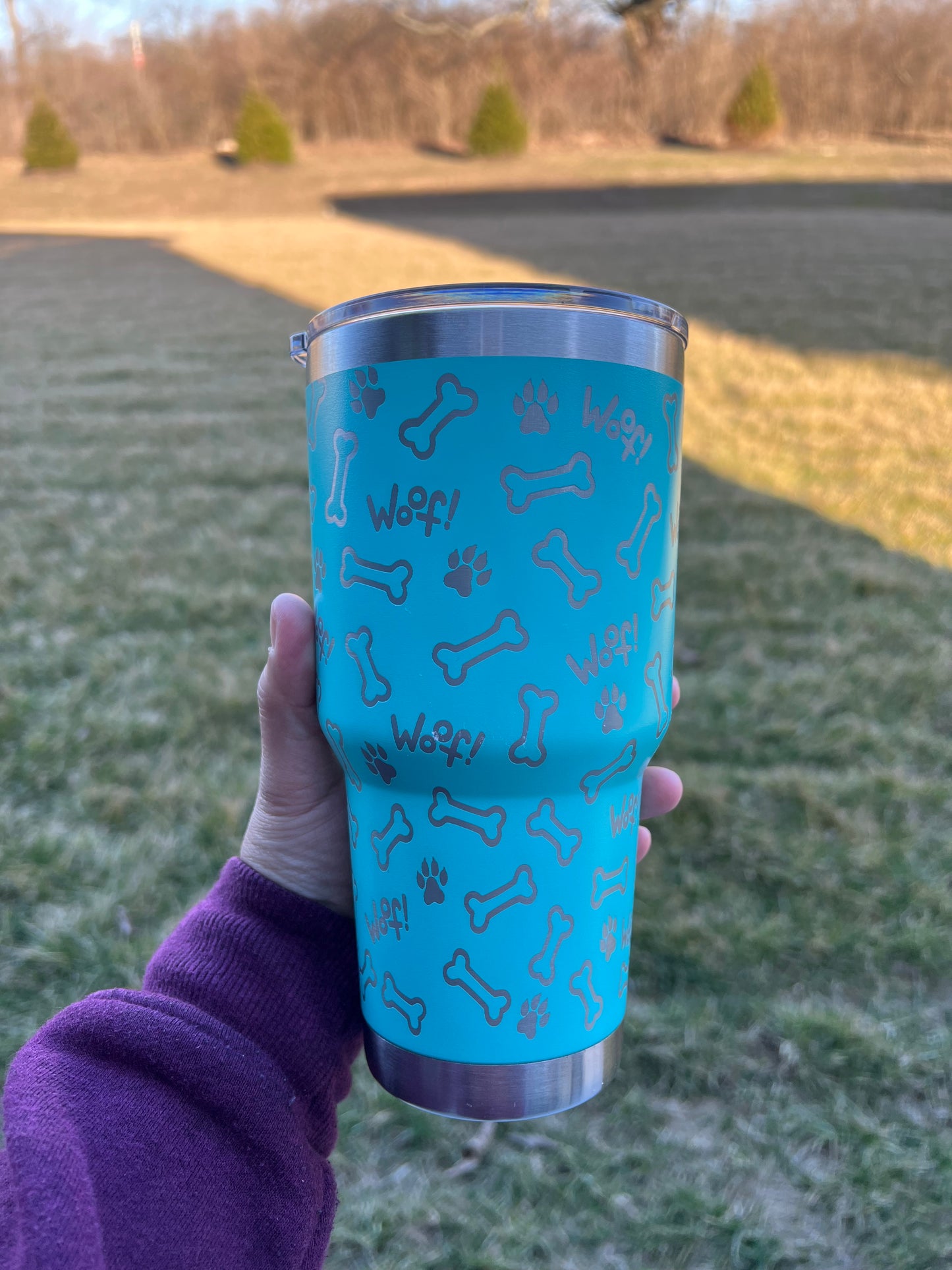 30oz Engraved Tumbler - Woof