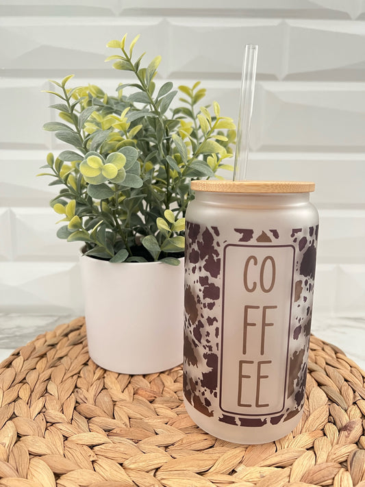 16oz Glass Can - Coffee