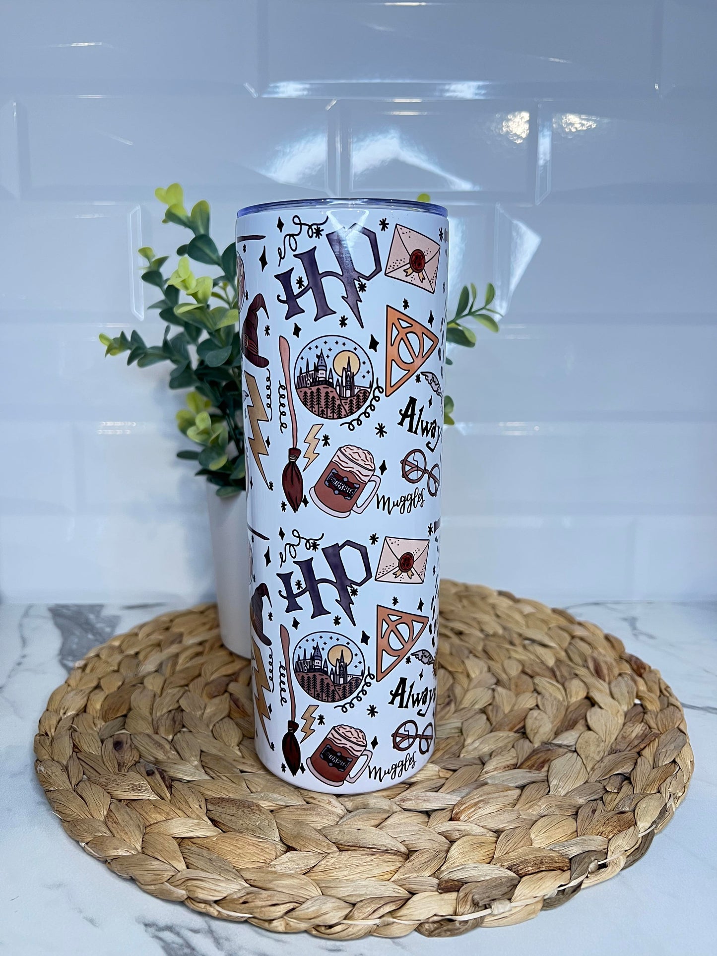 20oz Skinny Tumbler - Harry Potter