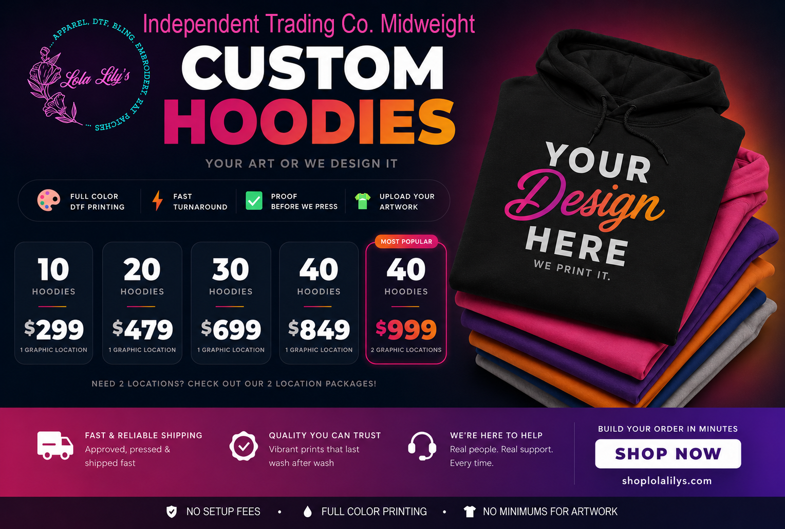 Premium Midweight Hoodie Package