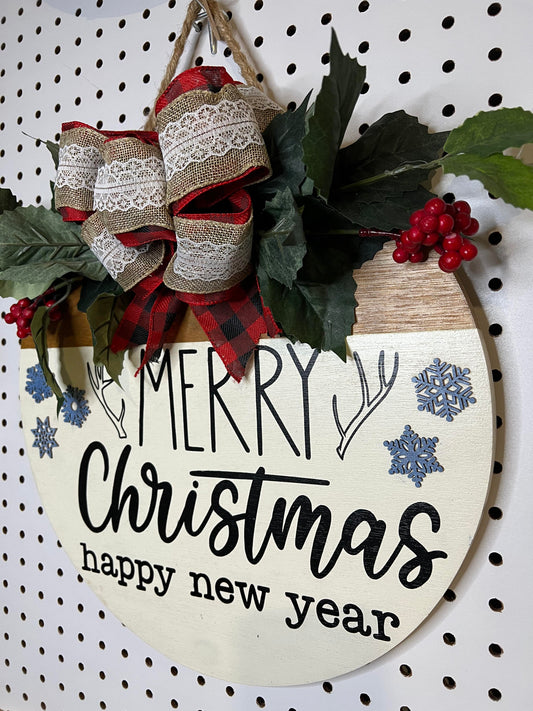 Door Hanger - Merry Christmas & Happy New Year