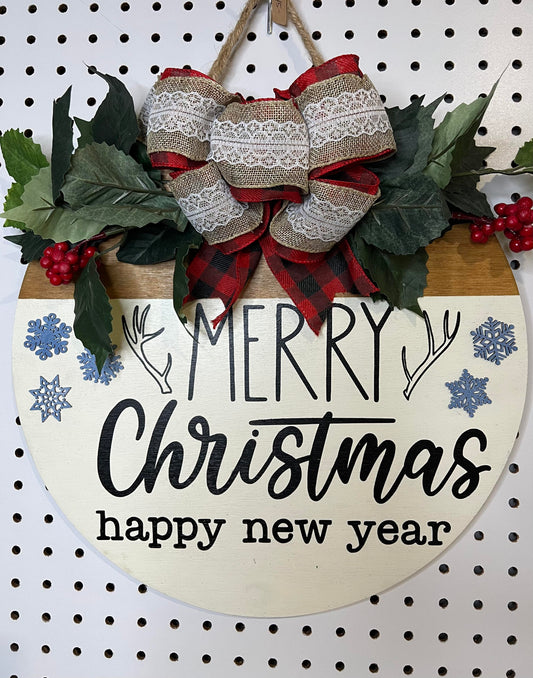Door Hanger - Merry Christmas & Happy New Year