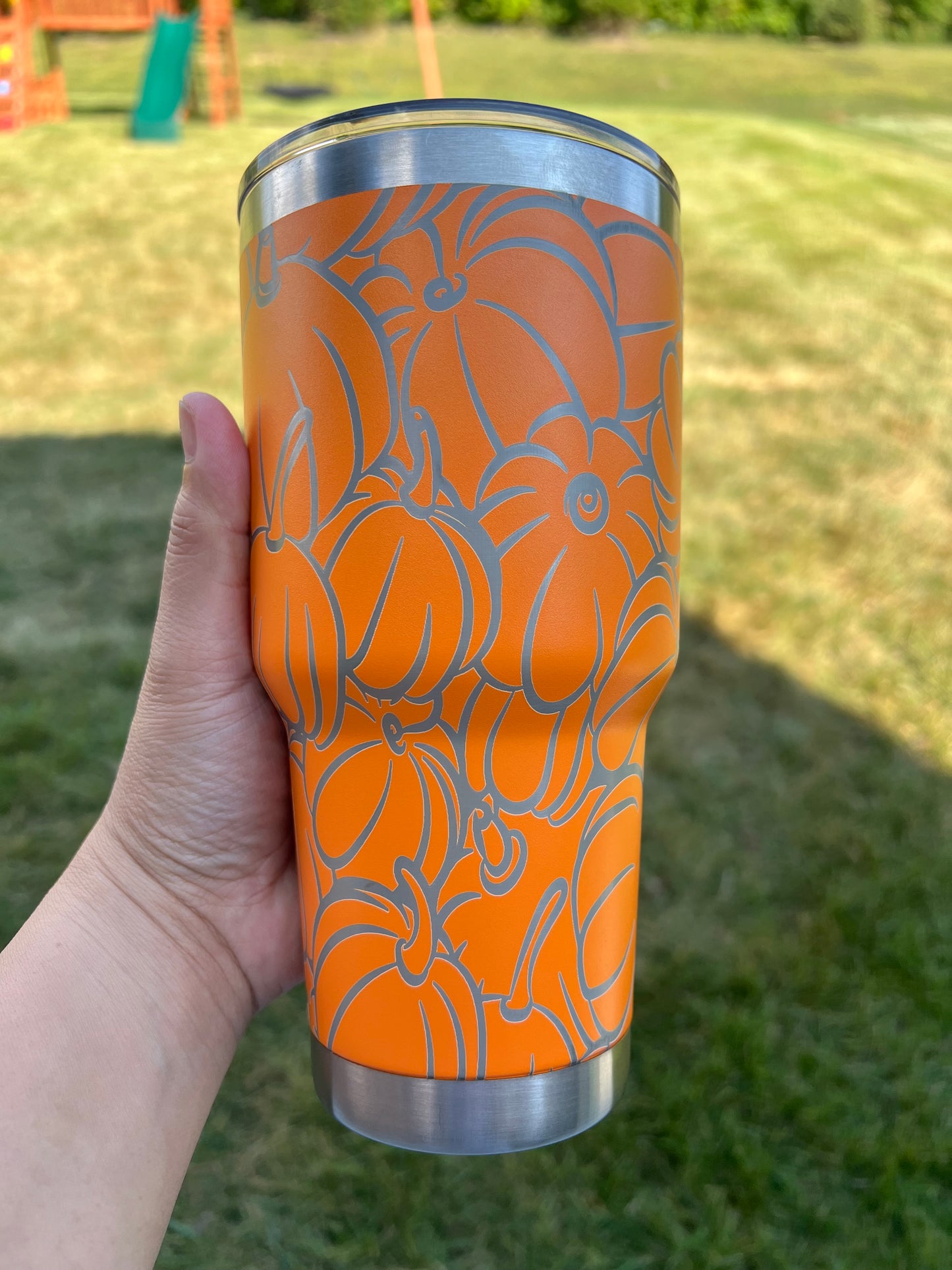 30oz Engraved Tumbler - Pumpkin